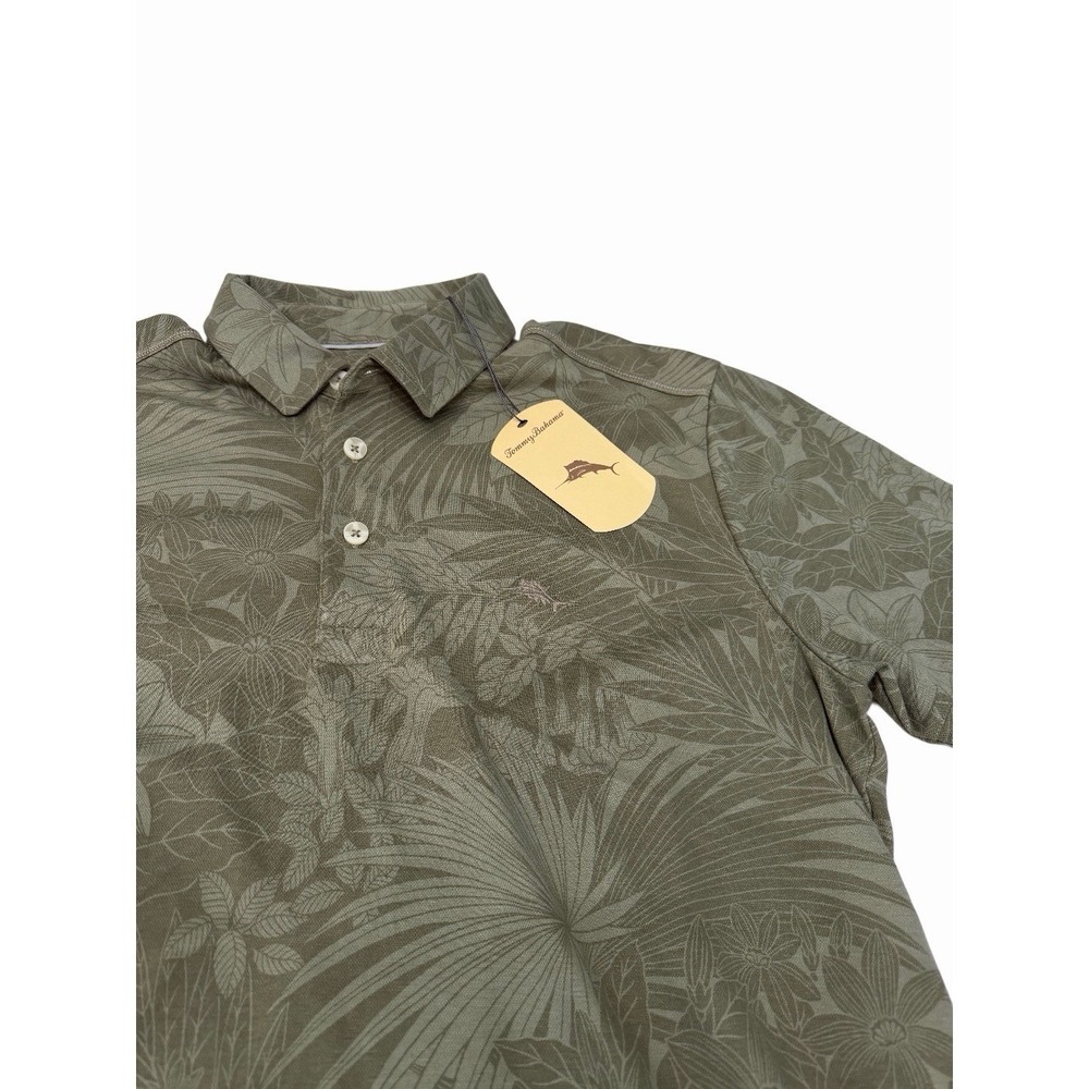 Tommy Bahama Men's Polo Tea Leaf Green Size S NWT